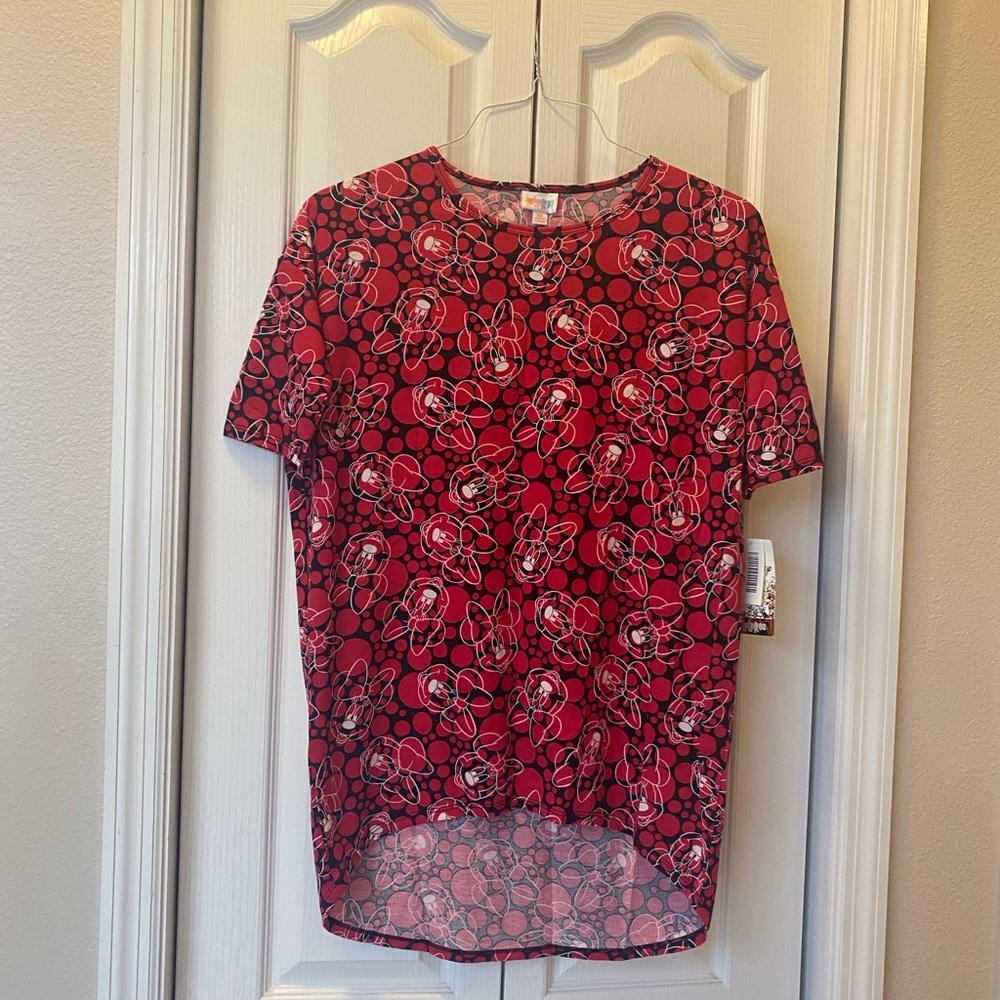 NWT LuLaRoe Minnie Mouse Irma Tunic Top